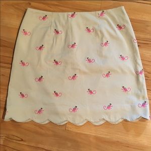 🐒 Lilly Pulitzer monkey mini skirt!!